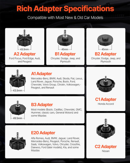 12pcs Brake Master Bleeder Kit Brake Bleeder Adapter Set for Most Vehicles