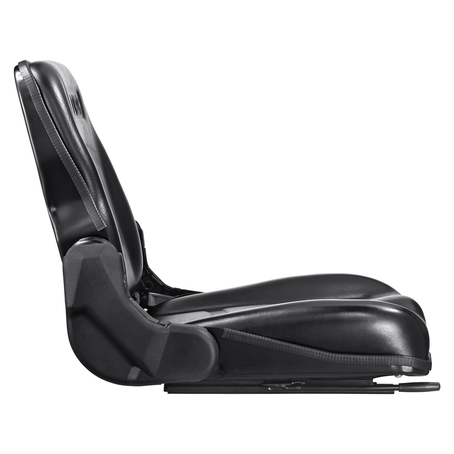 Universal Forklift Seat, Fold Down Tractor Seat with Adjustable Back Angle and Micro Switch, 6.3-13.4 Inch Extended Track Comfortable Forklift Seat for Tractor Loader Excavator