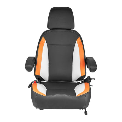 Forklift Seat Mower Tractor Seat Adjustable Back Seat Belt &amp; Headrest