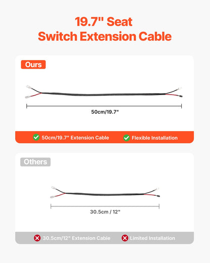 Sätesupphängningssats med skjutreglage och dammskydd passar gräsklippare gaffeltruck