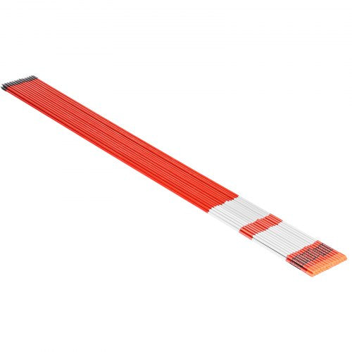 50 pcs. reflective driveway markers 5/16" diameter 60 inch snow pegs reflectors