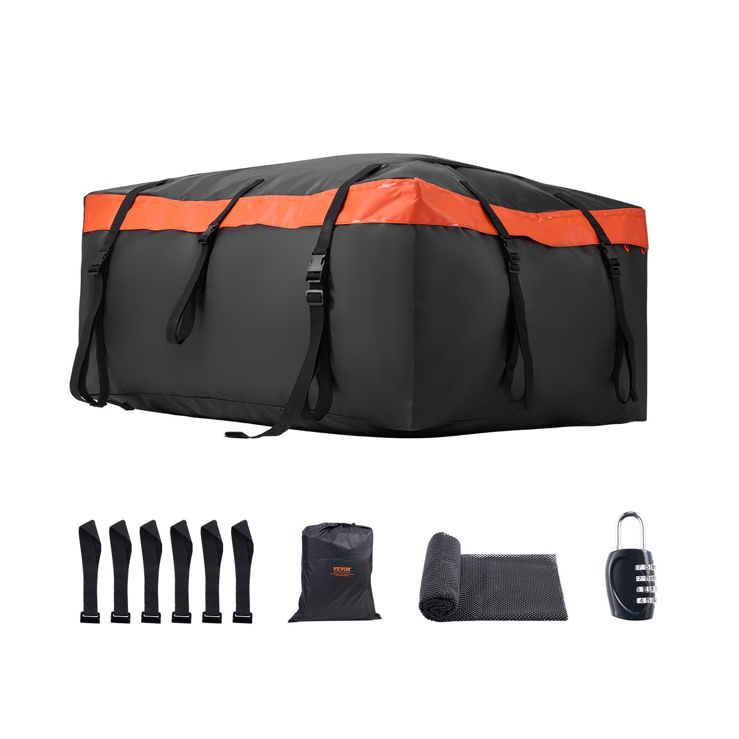 Car Rooftop Cargo Carrier Bag 20 Kubikfot 840D PVC Car Roof Bagageväska