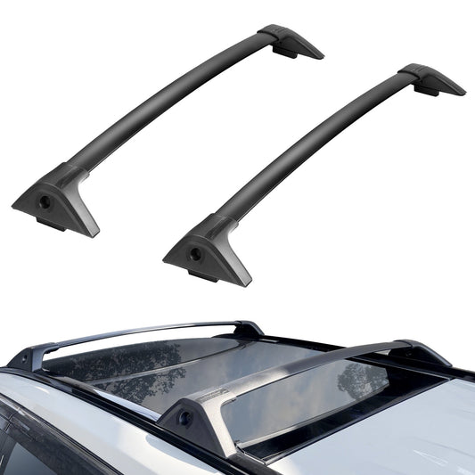 Takräckes tvärstänger, kompatibel med Toyota RAV4 2019-2023, 260lbs lastkapacitet, rostskyddande aluminiumbalkar med lås, lastväska på taket (ej lämplig för äventyr/TRD Off-Road)