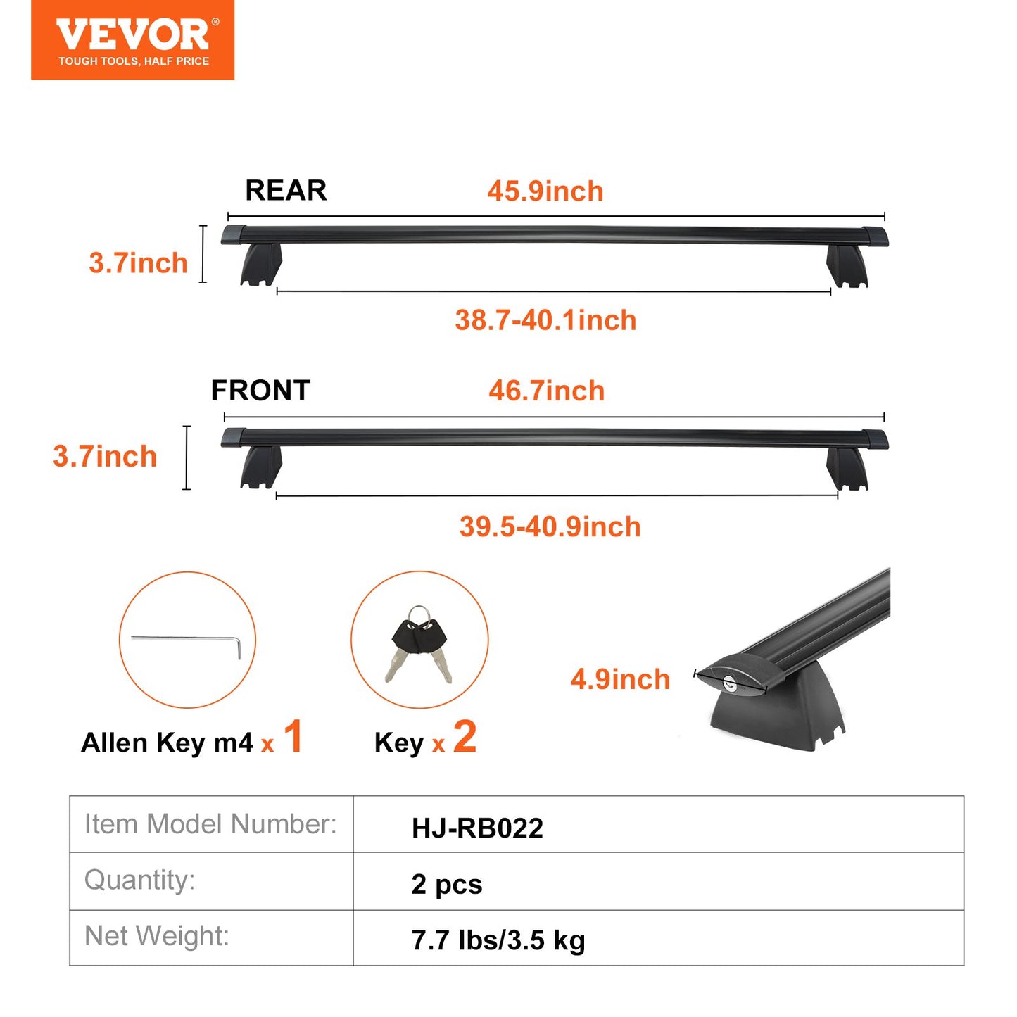 Roof Rack, Compatible with 2011-2021 Jeep Grand Cherokee with Ribbed Side Rails, 200 lbs Load Capacity, Aluminum Crossbars with Locks, for Rooftop Cargo Carrier Bag Luggage Kayak Bike