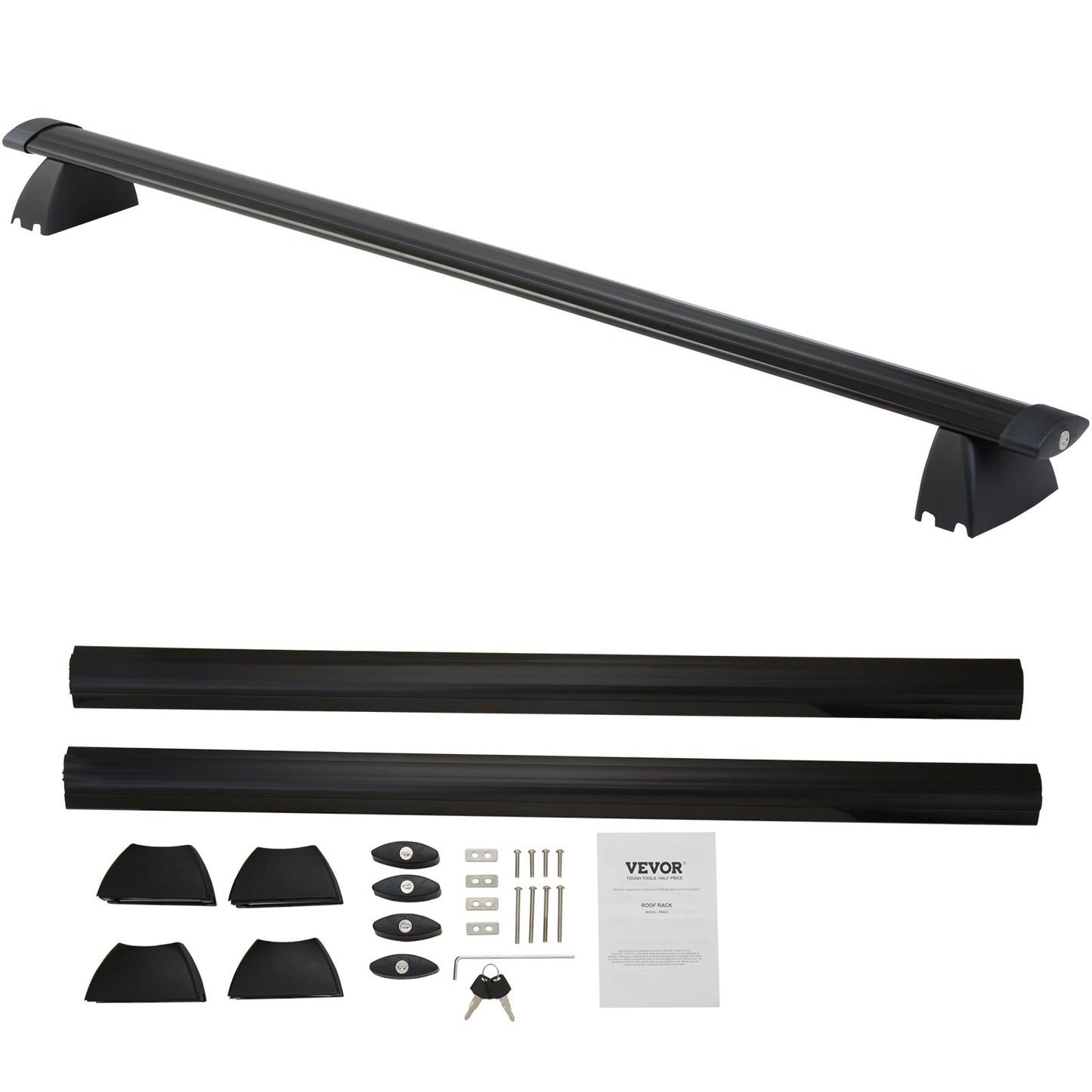Roof Rack, Compatible with 2011-2021 Jeep Grand Cherokee with Ribbed Side Rails, 200 lbs Load Capacity, Aluminum Crossbars with Locks, for Rooftop Cargo Carrier Bag Luggage Kayak Bike
