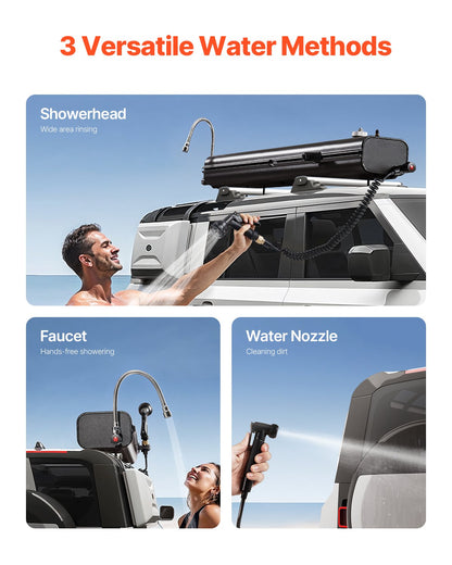 4.5 Gal Roof Rack Water Tank Portable Water Tank with Splash Guard Panel