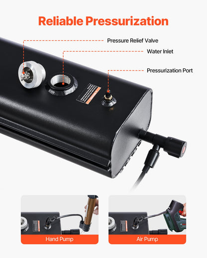 4.5 Gal Roof Rack Water Tank Portable Water Tank with Splash Guard Panel
