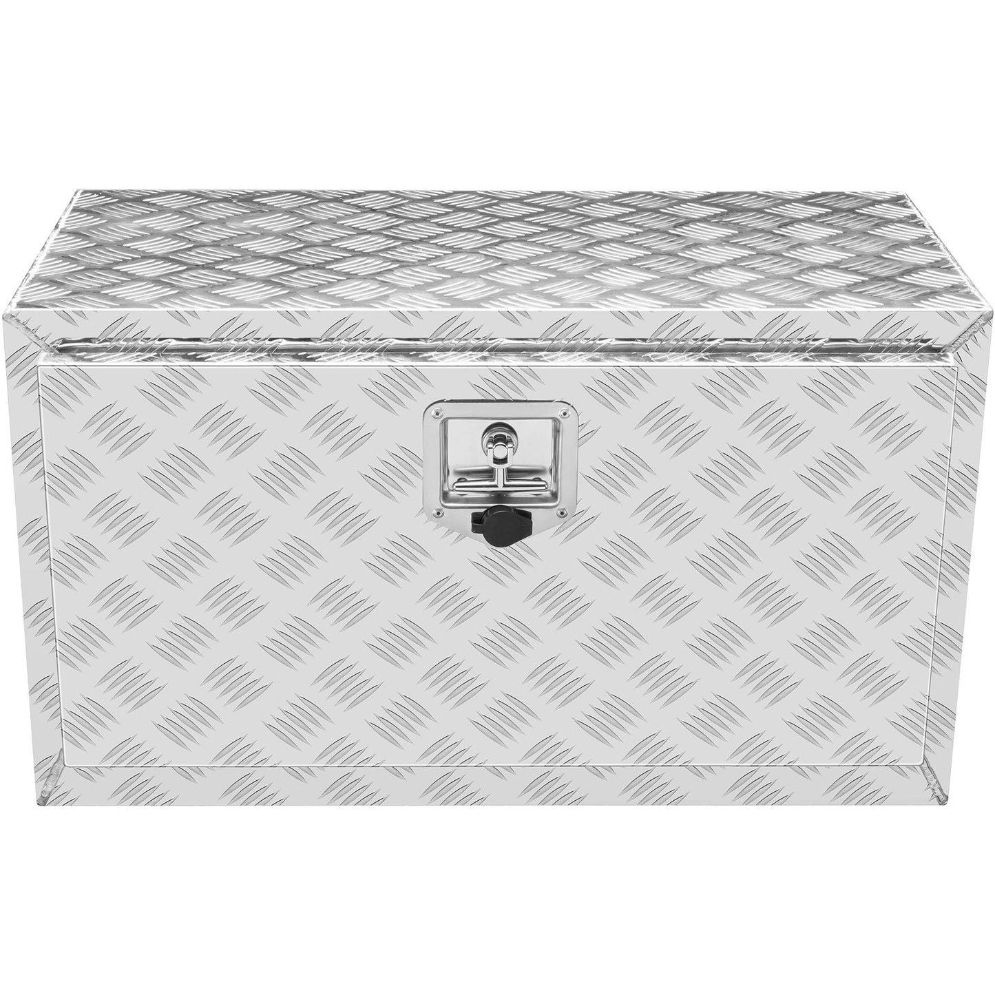Underrede lastbilslåda, 30"×14"×16" pickup förvaringslåda, kraftig aluminium diamantplåt verktygslåda med lås och nycklar, vattentät släpvagnsförvaringslåda med T-handtagsspärr för lastbil, skåpbil, släp