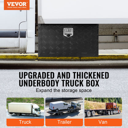 Underrede aluminium Truck Verktygslåda 36" x 14" x 16" Trailer RV Verktygsförvaring