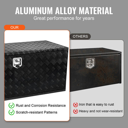 Untergestell Aluminium LKW Werkzeugkasten 60" x 24" x 24" Anhänger RV Werkzeugaufbewahrung