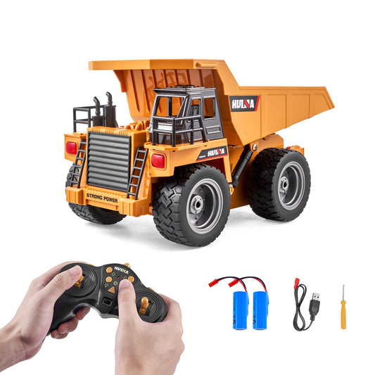 RC Fjärrkontroll Dumper Leksak Konstruktion Fordon Leksak 9CH 1:18 Skala