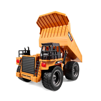 RC Fjärrkontroll Dumper Leksak Konstruktion Fordon Leksak 9CH 1:18 Skala
