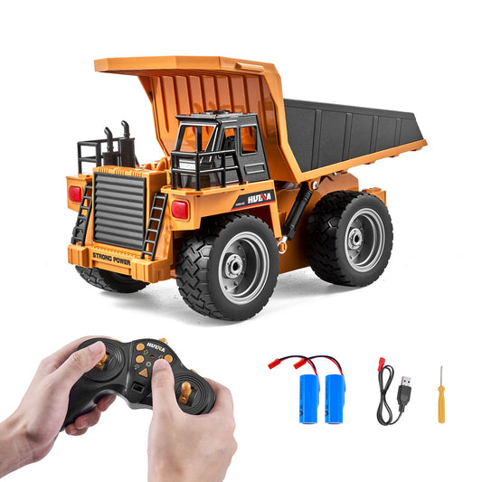 RC Fjärrkontroll Dumper Leksak Konstruktion Fordon Leksak 9CH 1:18 Skala