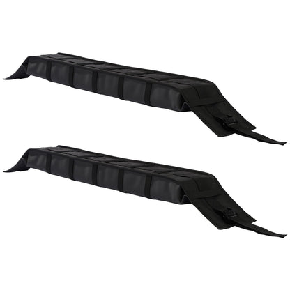 Soft Roof Rack Pads 33in 176lbs Lastkapacitet för kajak Kanot Surfboard Bagage