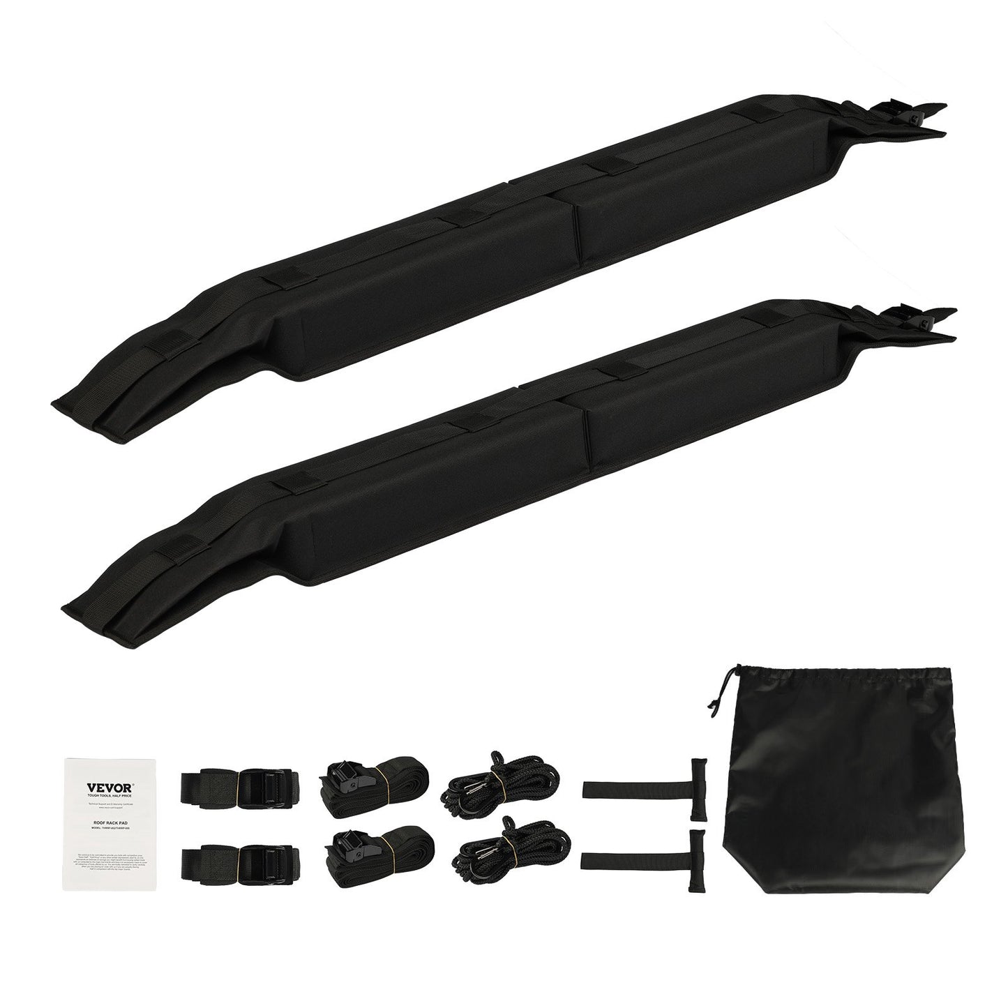 Soft Roof Rack Pads 31.5" Universal Car Roof Rack 176LBS Loading