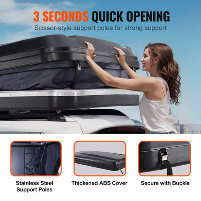 Rooftop tent hard shell 2-3 people waterproof for jeep SUV truck with ladder