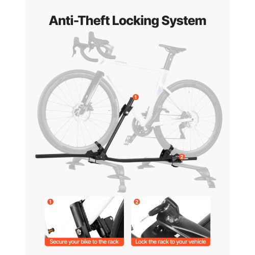 Roof Mounted Bike Carrier Heavy Duty Car Bike Carrier with Lock