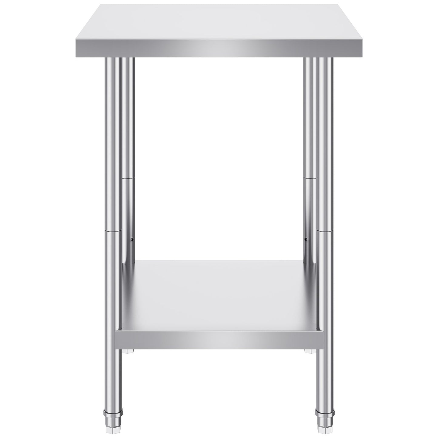 Rostfritt stål Arbetsförberedande bord Kommersiellt arbetsbord Matförberedelser 24x24x34in