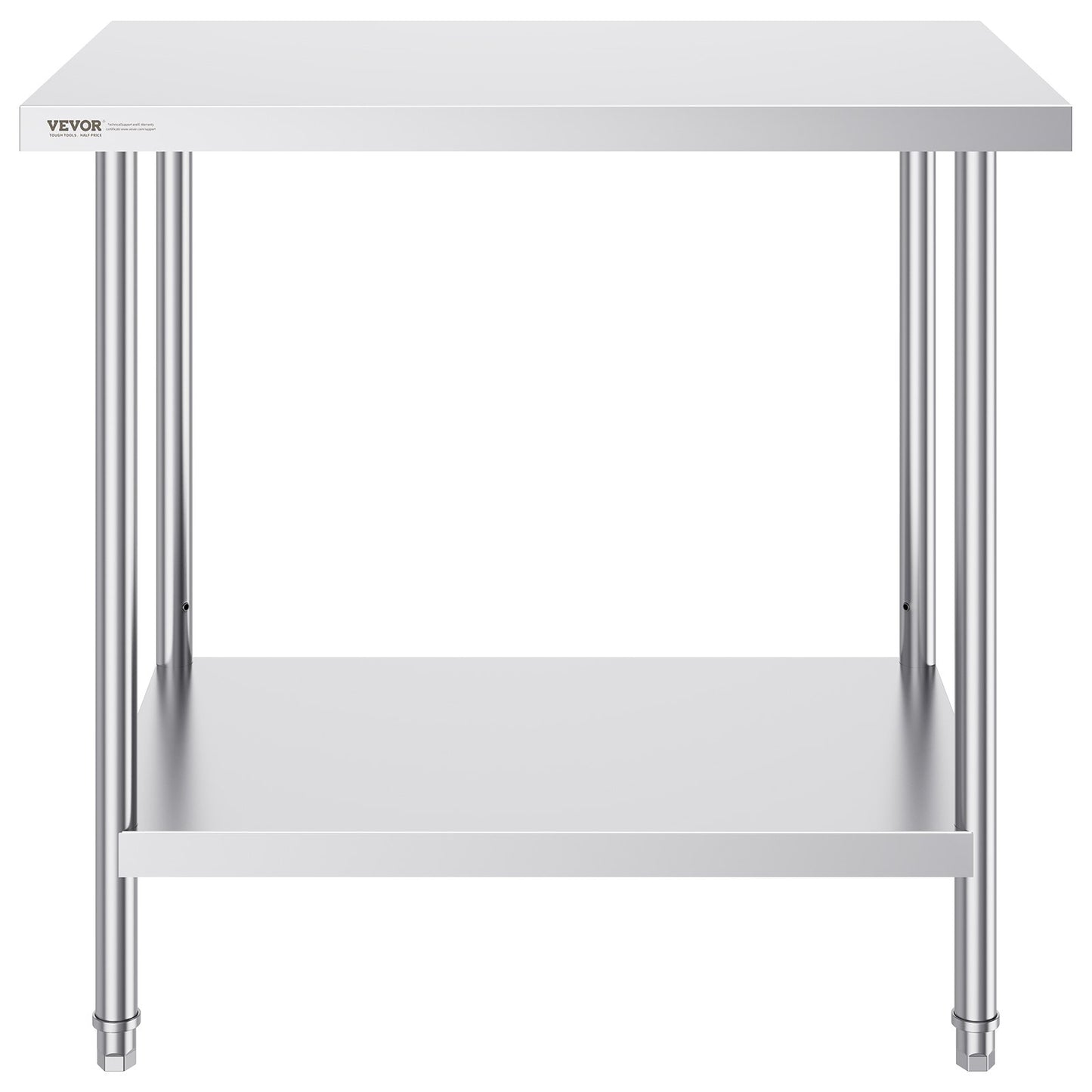 Rostfritt stål Arbetsförberedande bord Kommersiellt arbetsbord Matförberedelser 24x36x34in