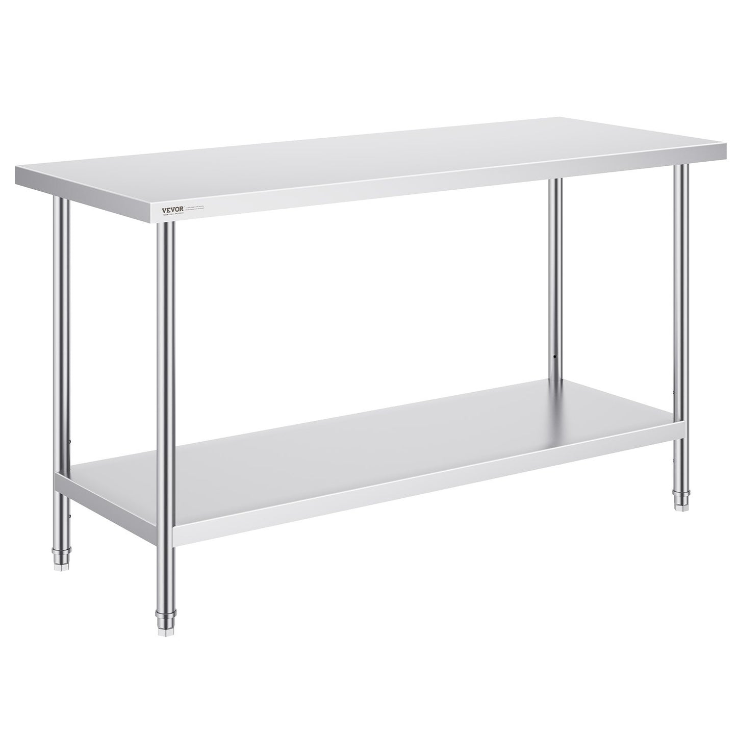 Rostfritt stål Arbetsförberedande bord Kommersiellt arbetsbord Matförberedelser 24x60x34in
