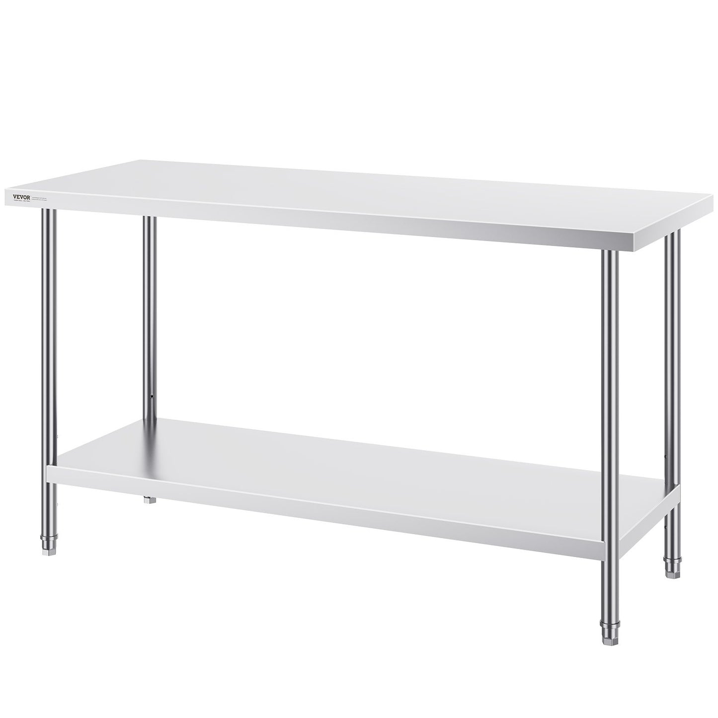 Rostfritt stål Arbetsförberedande bord Kommersiellt arbetsbord Matförberedelser 24x60x34in