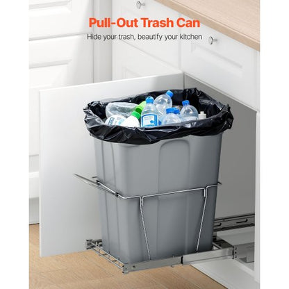 Pull-out trash can under the cabinet Kitchen trash can Wastebasket