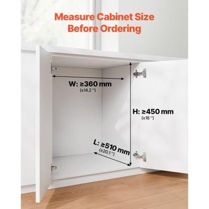 Double 20Lx2 Pull Out Waste Bin Under Cabinet Kitchen Waste Bin | EU