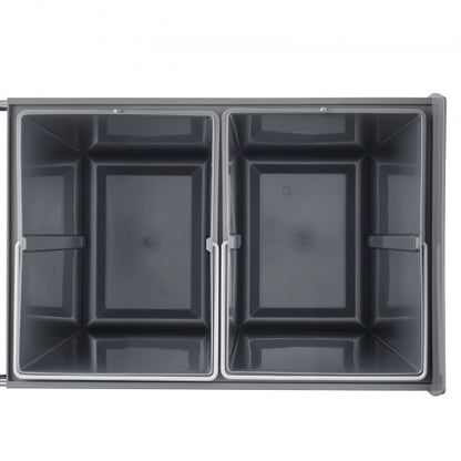 Double 20Lx2 Pull Out Waste Bin Under Cabinet Kitchen Waste Bin | EU