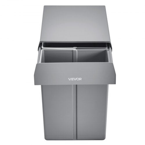 Double 20Lx2 Pull Out Waste Bin Under Cabinet Kitchen Waste Bin | EU
