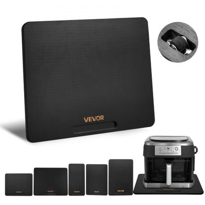 Geräteschrank 33x40cm Auszugstablett für Kaffeemaschine schwarz