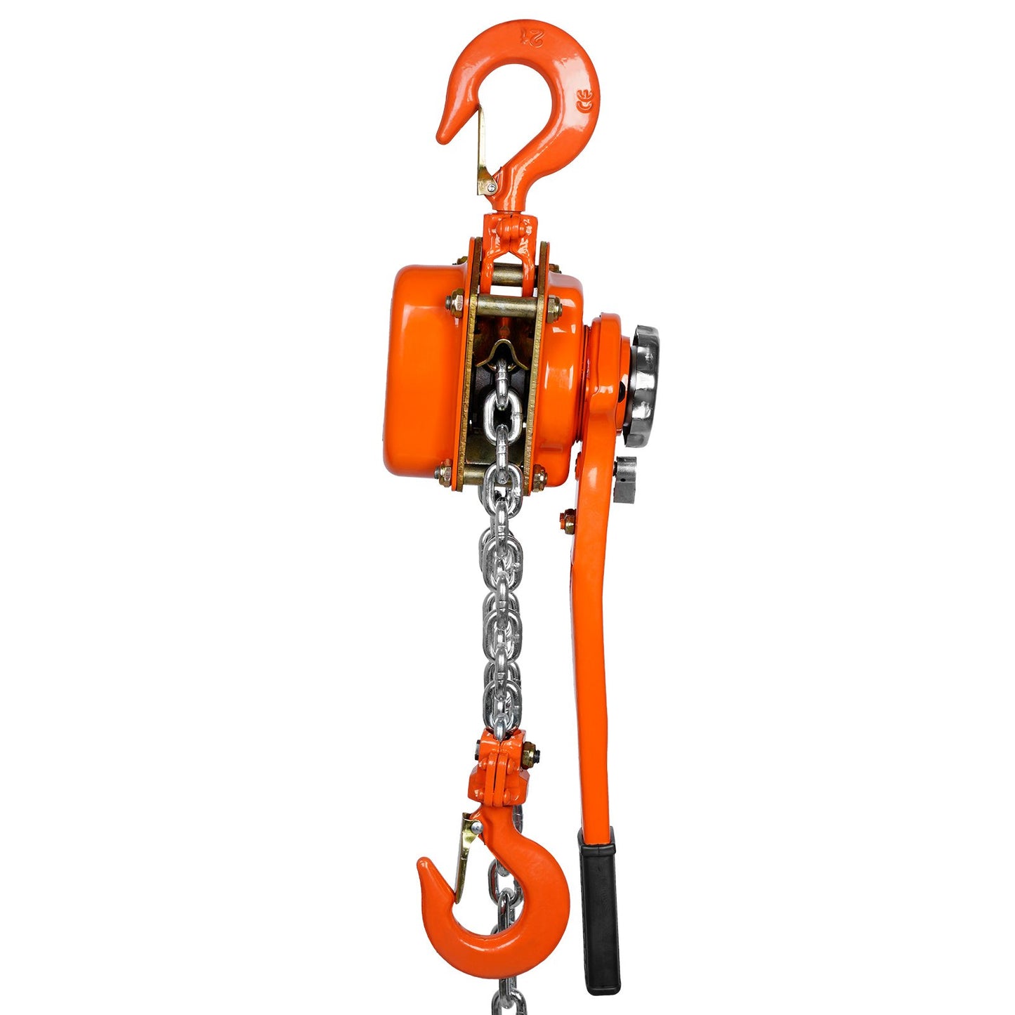 Manuell kedjetelfer, 1-1/2 ton 3300 lbs Kapacitet 20 FT Come Along, G80 galvaniserat kolstål med Weston dubbelspärrbroms, automatisk kedjeledning och 360° rotationskrok, för garagefabriksdocka