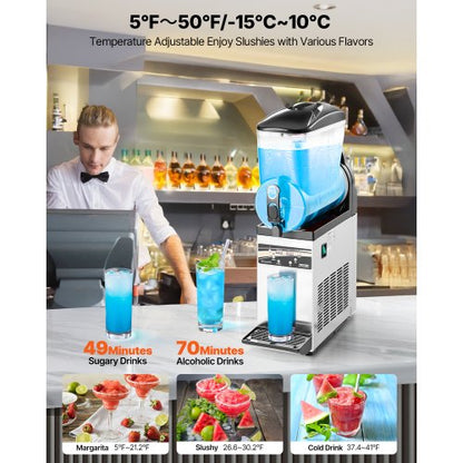 Commercial Slush Machine 15L Margarita Smoothie Freezer Drink Machine | EU
