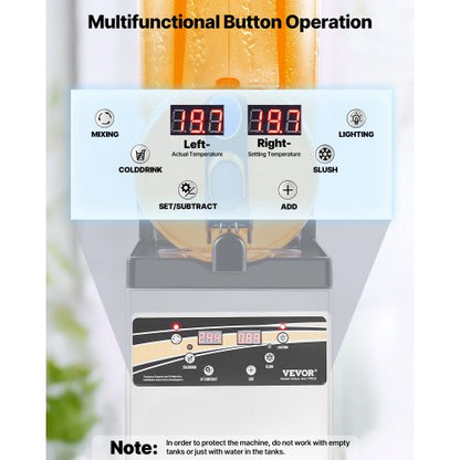 Commercial Slush Machine 15L Margarita Smoothie Freezer Drink Machine | EU