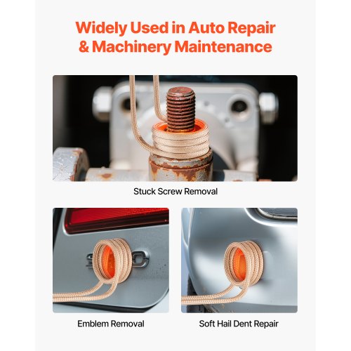 Induktionsvärmare Bultborttagning, 1100W 230V Magnetisk Induktionsvärmare Kit, Handhållet Mutterbrytare, Mini Värmemaskin för att Borttagning av Rostiga Skruvar, Bilgarage Reparationsverktyg med 8 Spolar och Ask |  EU