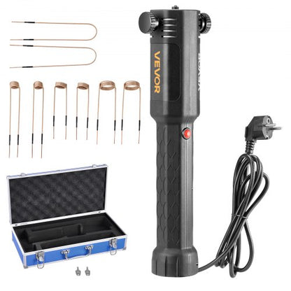 Induktionsvärmare Bultborttagning, 1100W 230V Magnetisk Induktionsvärmare Kit, Handhållet Mutterbrytare, Mini Värmemaskin för att Borttagning av Rostiga Skruvar, Bilgarage Reparationsverktyg med 8 Spolar och Ask |  EU