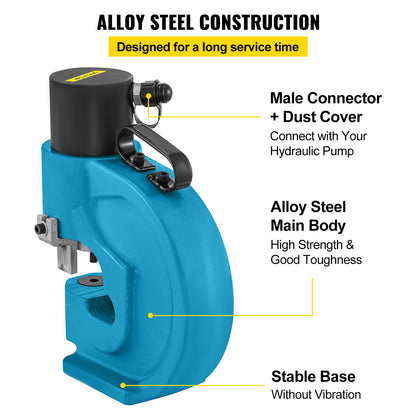 CH-70 Hydraulisk hålslagare Stansverktygsstans, 35T platt koppar elektrisk pump L Style, CP-700 H Style CFP-800-1 Samlingsskena Tungsten Steel