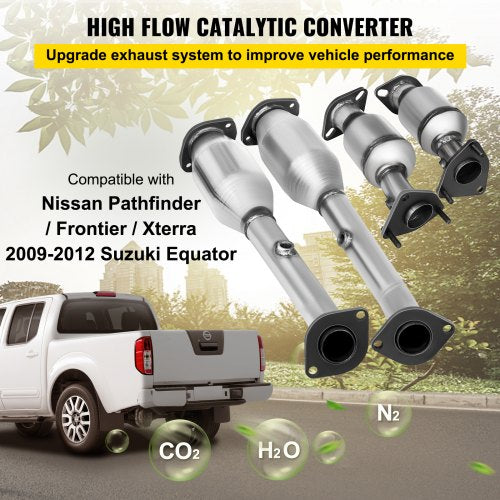 Exhaust Manifold 05-11 Nissan Frontier Exhaust Manifold Bolts Gasket Combination 4.0L OEM Quality High Flow Catalytic Converter for 2005-2011 Nissan Frontier/Xterra/Pathfinder (EPA Compliant) | EU