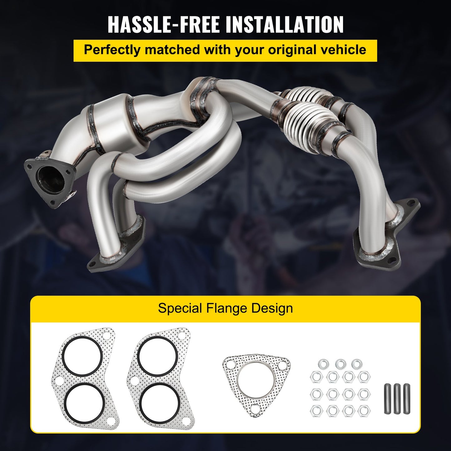 Exhaust Manifold Gasket Exhaust Manifold Bolts for 06-10 Subaru Forester Impreza