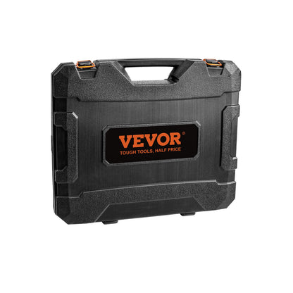 3/8-Zoll-Schlagsteckschlüsselsatz, 90-teiliger Steckschlüsselsatz SAE 1/4"-3/4" und metrisch 6-19 mm, 6-Punkt-Cr-Mo-Legierungsstahl für Autoreparatur, inkl. Verlängerungsstangen, Universalgelenkadapter, Schloss, Aufbewahrungskoffer