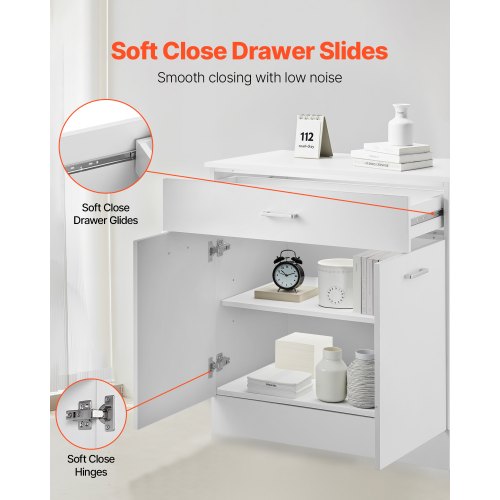 Shaker-underskåp 86 cm B x 43 cm D x 81 cm H Monteringsklart med låda |  EU