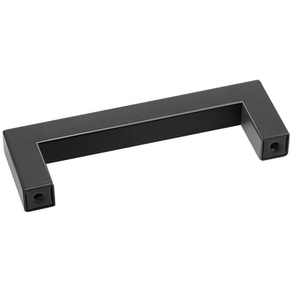30er-Pack Schrankgriffe, 96 mm Mittenabstand, schmale quadratische Schubladengriffe für Küchenschränke, moderne Türgriffe aus Edelstahl für Küchen, Badezimmer, Bar, Hardware, Mattschwarz