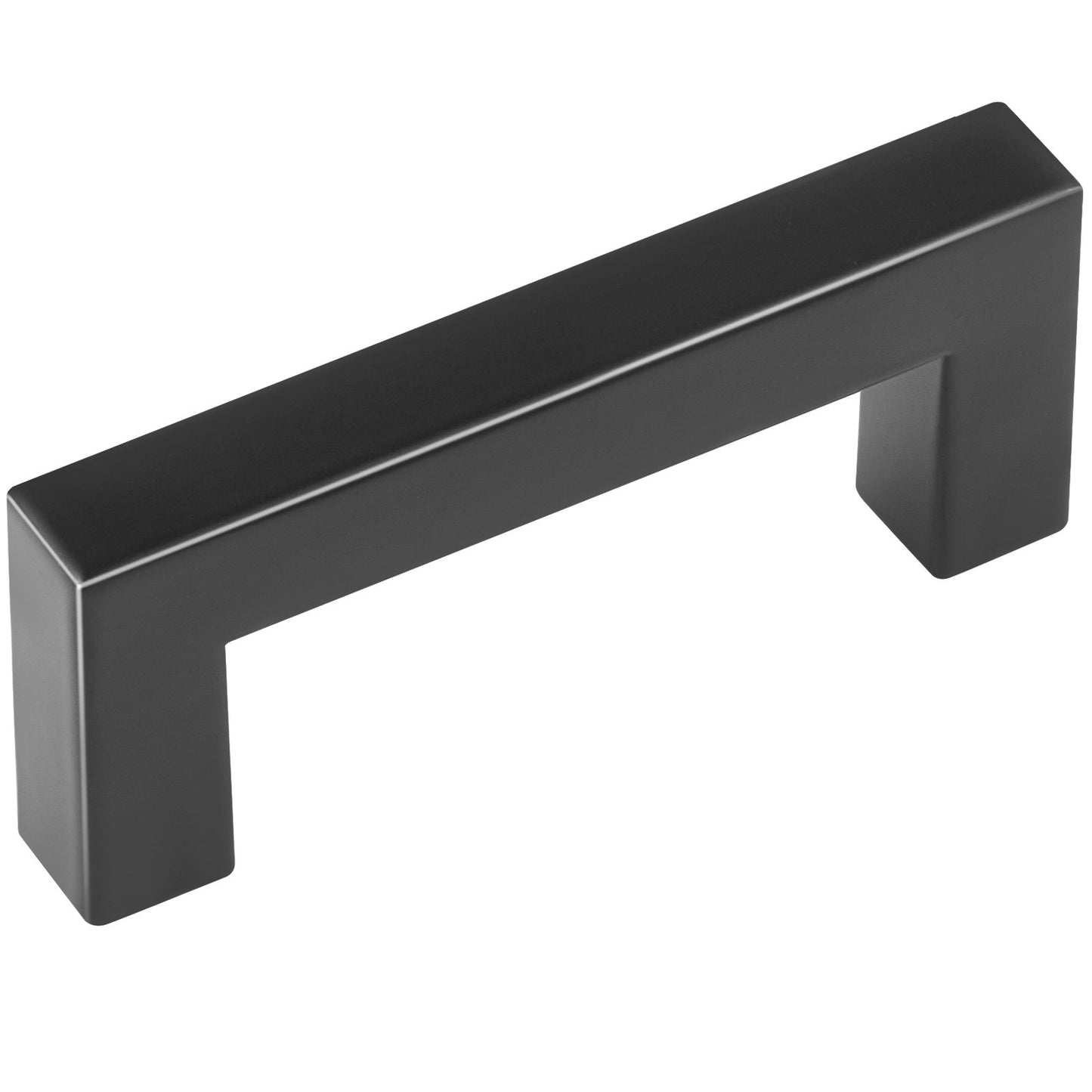 30er-Pack Schrankgriffe, 76 mm Mittenabstand, schmaler quadratischer Schubladengriff für Küchenschränke, Edelstahl, moderne Türgriffe für Küchenschränke, Badezimmer, Bar, Hardware, Mattschwarz