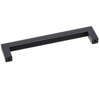 30-pack skåpdrag, 6,3 tum/160 mm Center till Center Slim Square Köksskåp Låda, rostfritt stål Modernt köksskåp Dörrhandtag för kök Badrum Bar hårdvara Mattsvart