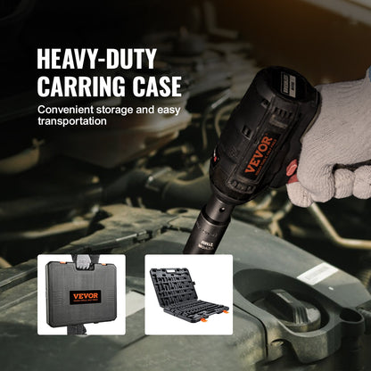 1/2" Drive Impact Socket Set, 65 delars Socket Set SAE 3/8" till 1-1/4" och metriskt 10-24 mm, 6-punkts Cr-V legerat stål för bilreparationer, lättlästa storleksmärkningar, robust konstruktion, förvaringsväska