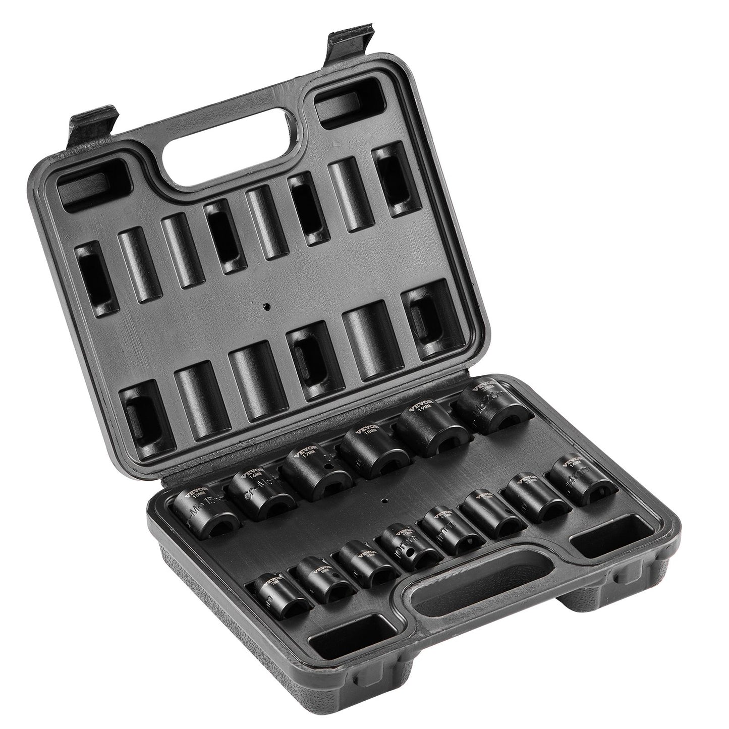 Schlagschrauber-Set, 14-teilig, 6-Punkt-Bits, 3/8-Zoll-Antrieb, Ratschen-Werkzeugsatz, Koffer
