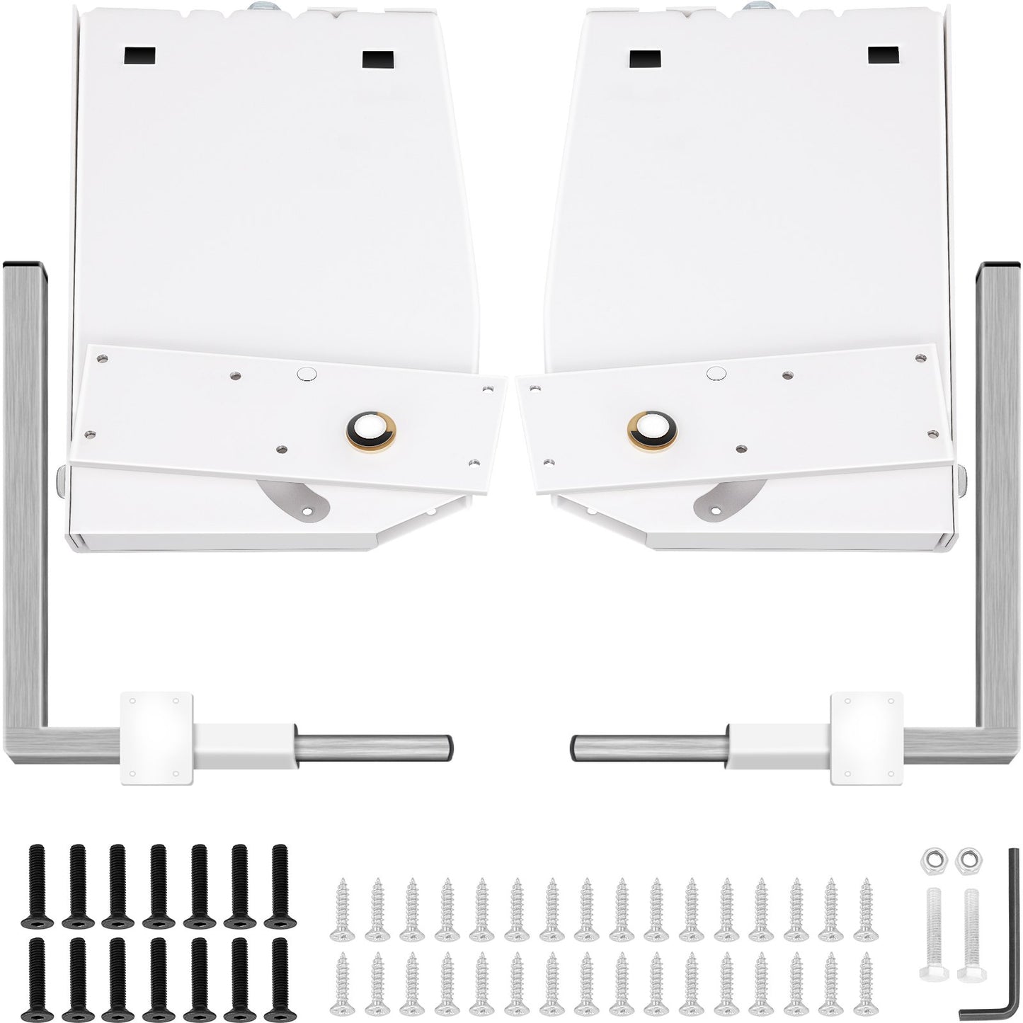 Murphy Assembly Wall Springs Mechanism Heavy Duty Support Hardware DIY Kit for King Queen Bed (Vertical), White