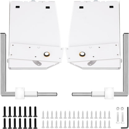 Murphy Assembly Wall Springs Mechanism Heavy Duty Support Hardware DIY Kit for King Queen Bed (Vertical), White