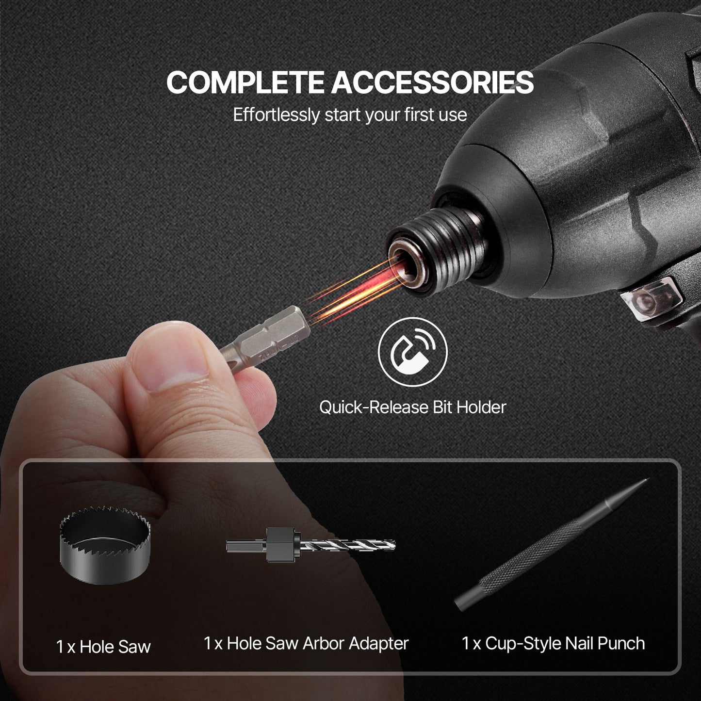 Drill Bit Set 70 Pcs Screwdriver Bit Set with Carrying Case Multifunction