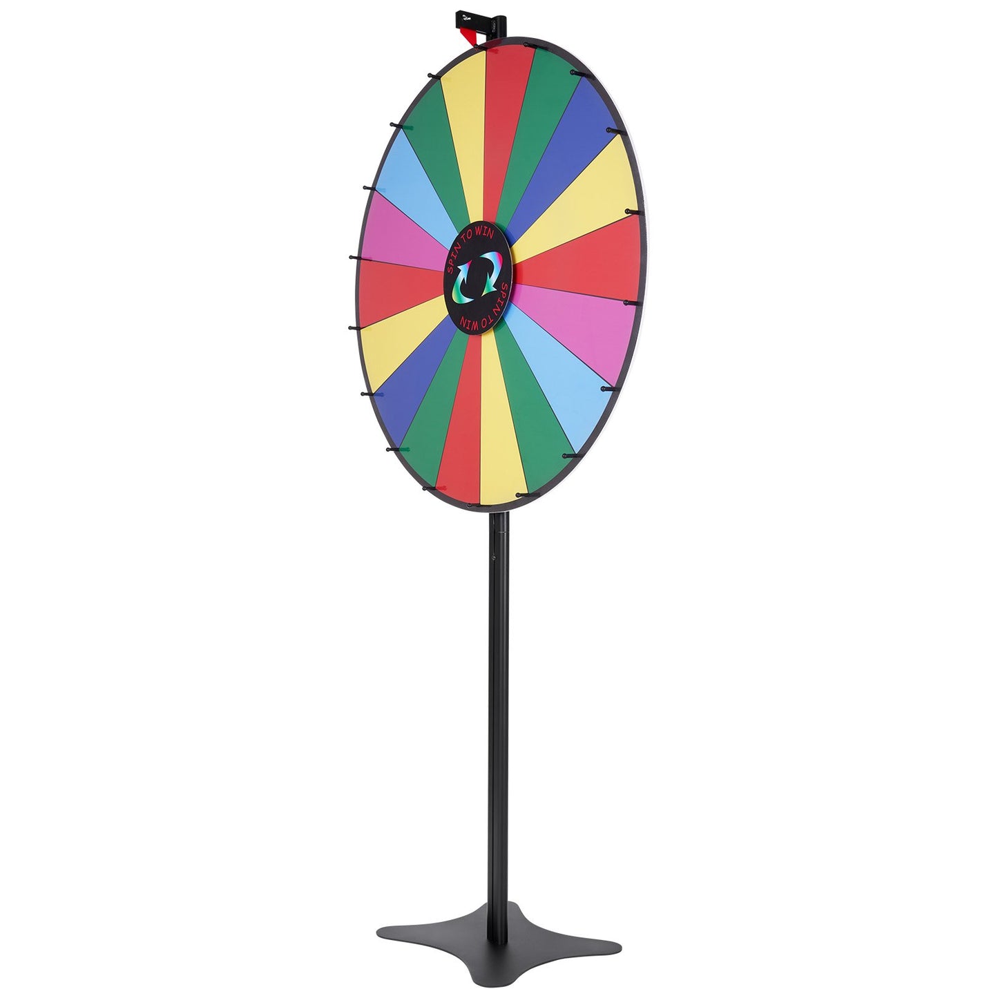 36 tums snurrande prishjul, 18 spelautomater, rouletthjul med torr radering och 2 markörer, bordsskiva eller golvstående Vinn Fortune Spin-spel i Party Pub Trade Show Carnival