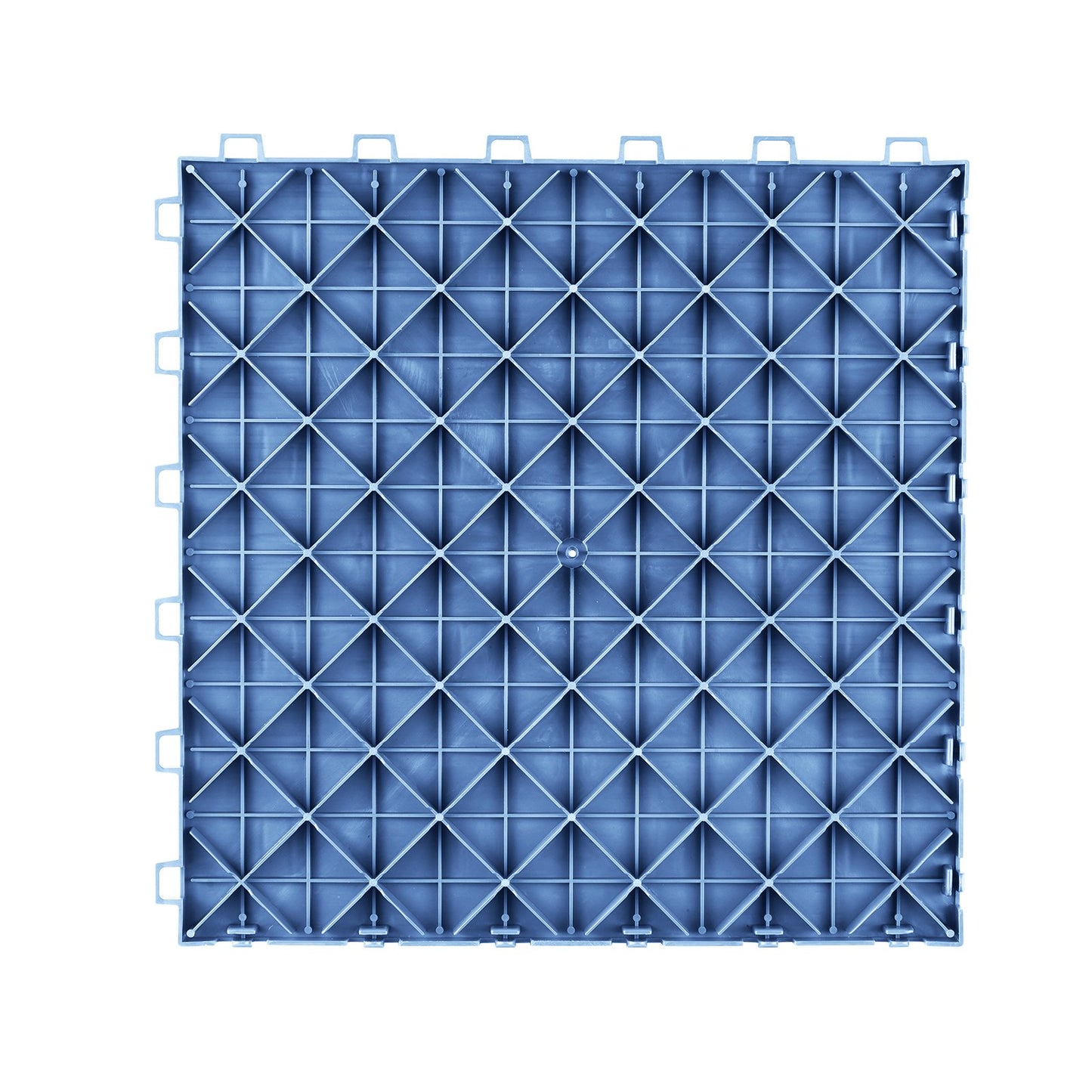 Ineinander greifende Garagenfliesen, 12 x 12 x 0,53 Zoll, 25er-Pack Garagenbodenfliesen, rutschfester, doppelseitiger, strukturierter Garagenbodenbelag, für Garagen, Keller, Reparaturwerkstätten, Blau